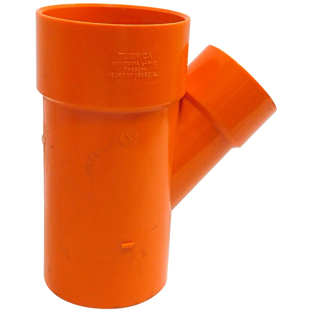 YEE PVC SANITARIO 75X50MM REDUCCION REFORZADO EXCXC TUBRICA