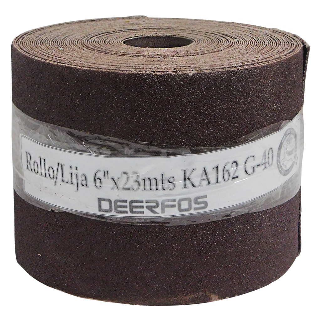 ROLLO DE LIJA 6" X 23MTS GRANO 40 DEERFOS