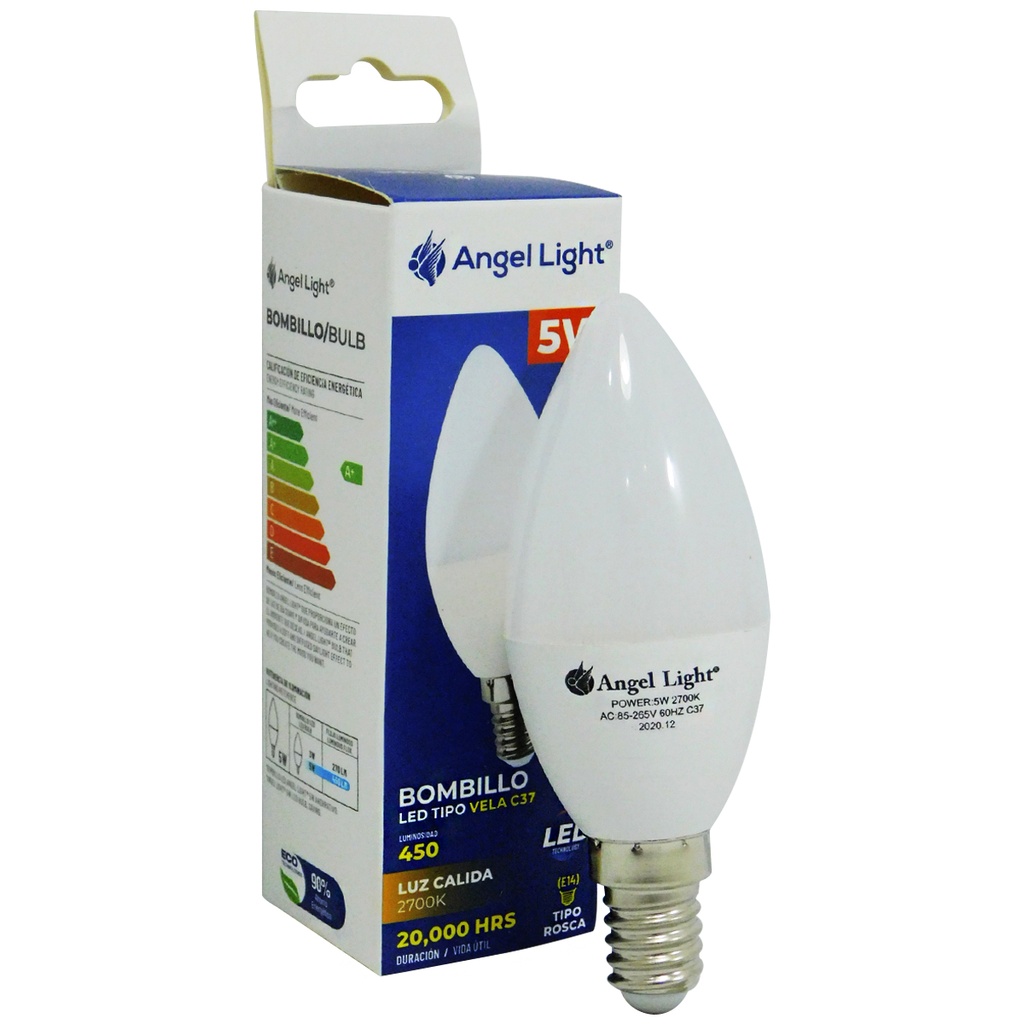 BOMBILLO LED 5W TIPO VELA ANGEL LIGHT