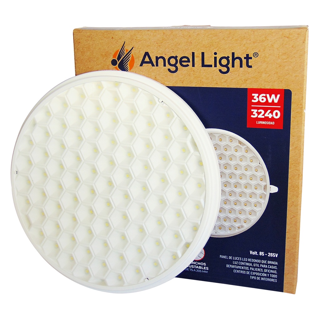 LAMPARA LED PARA EMPOTRAR TIPO COLMENA 36W LUZ BLANCA ANGEL LIGHT