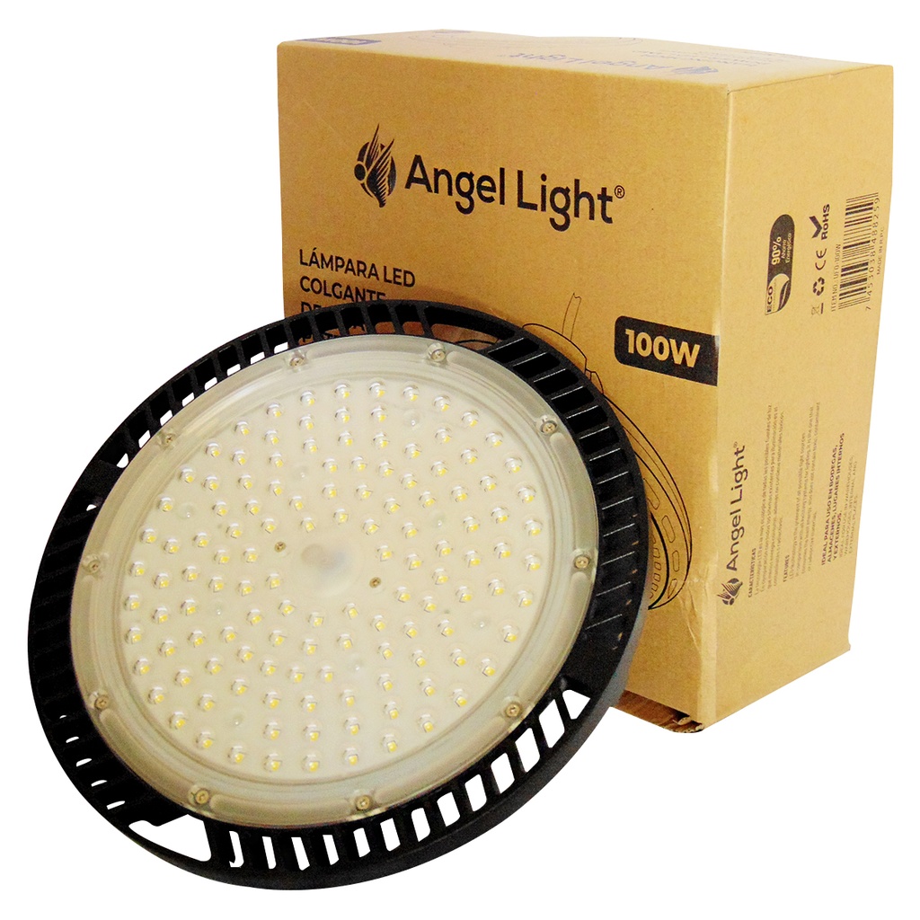 LAMPARA LED COLGANTE 100W LUZ BLANCA ANGEL LIGHT