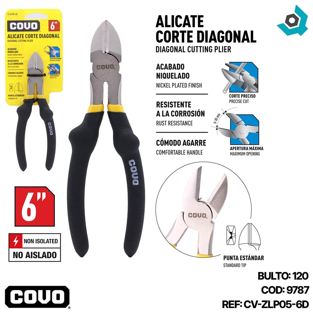 ALICATE 6" CORTA FRIO COVO