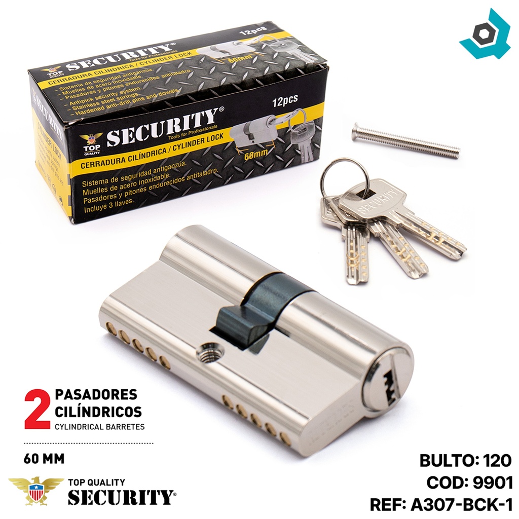 CILINDRO 60MM HORIZONTAL SECURITY