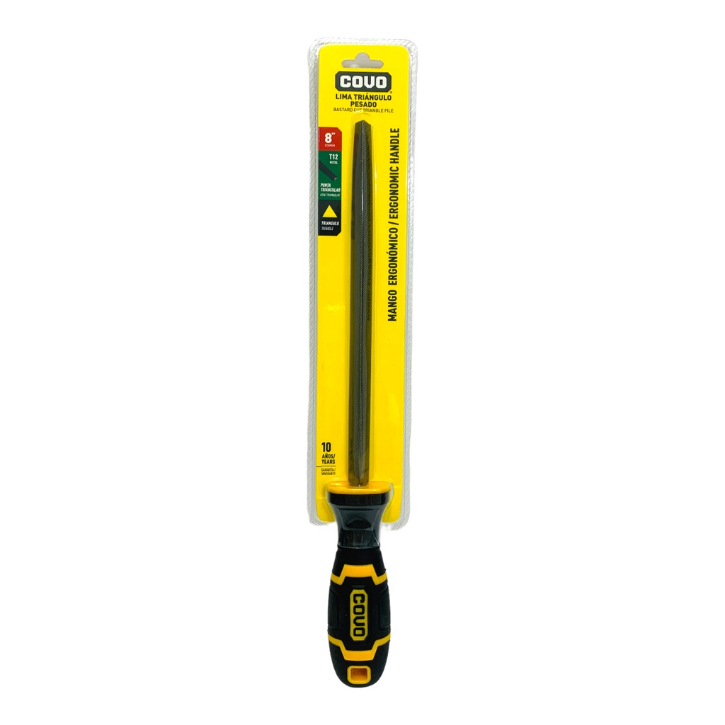 LIMA BASTARDA TRIANGULO PESADO 8" COVO