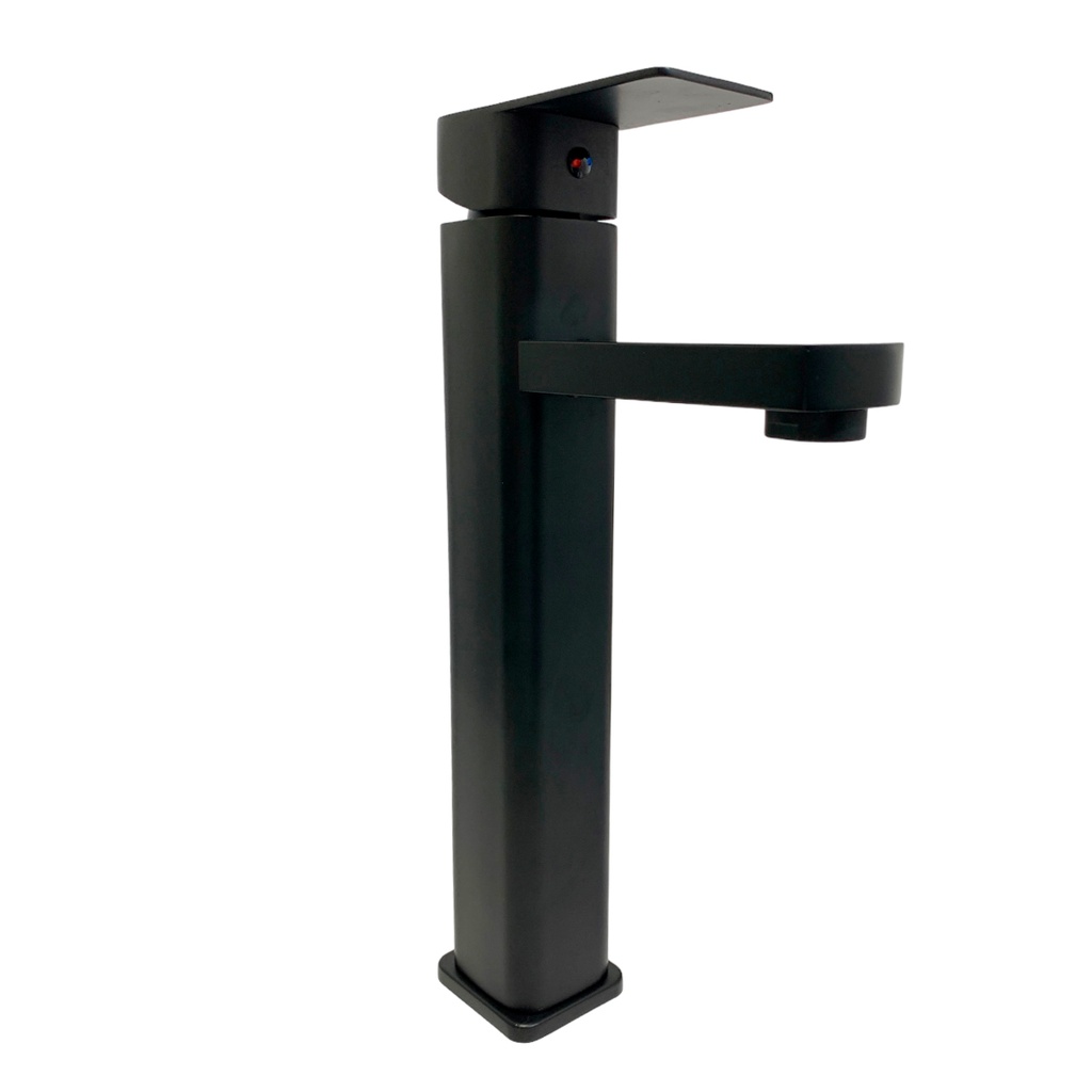 GRIFERIA MONOMANDO PARA LAVAMANOS CUELLO ALTO NEGRO GRIVEN BLACK