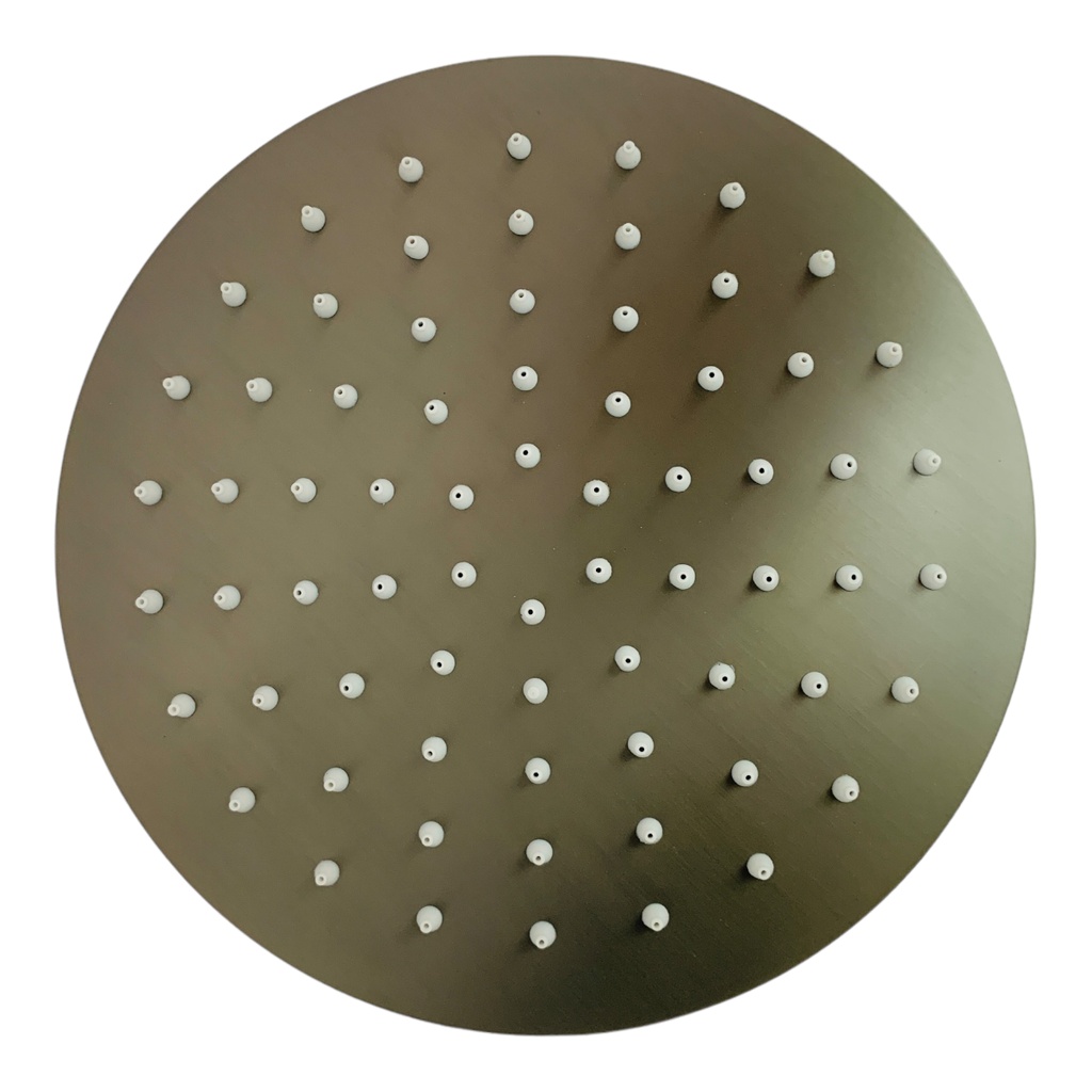 REGADERA PARA DUCHA REDONDA 10" GRIS METALICO GRIVEN GUN METAL