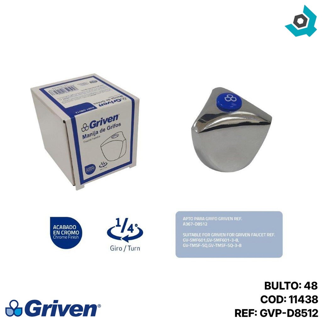 MANIJA DE REPUESTO PARA GRIFERIA GRIVEN