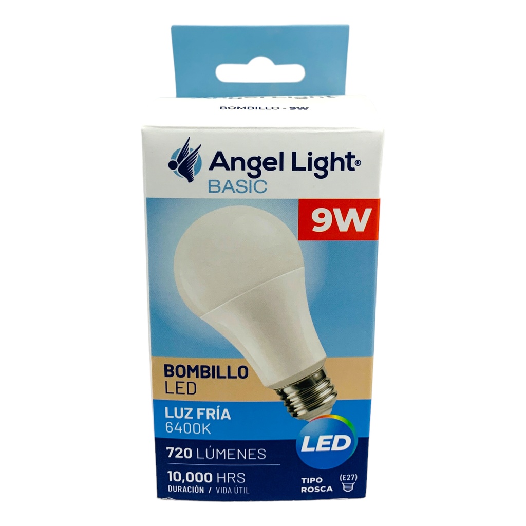 BOMBILLO LED 9W MULTIVOLTAJE ANGEL LIGHT BASIC
