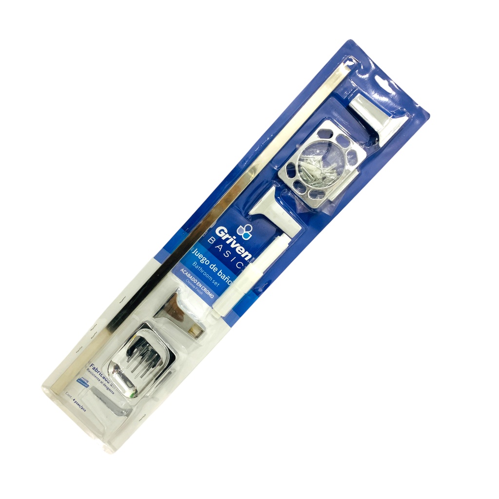 JUEGO DE BANO 4 PIEZAS GRIVEN BASIC