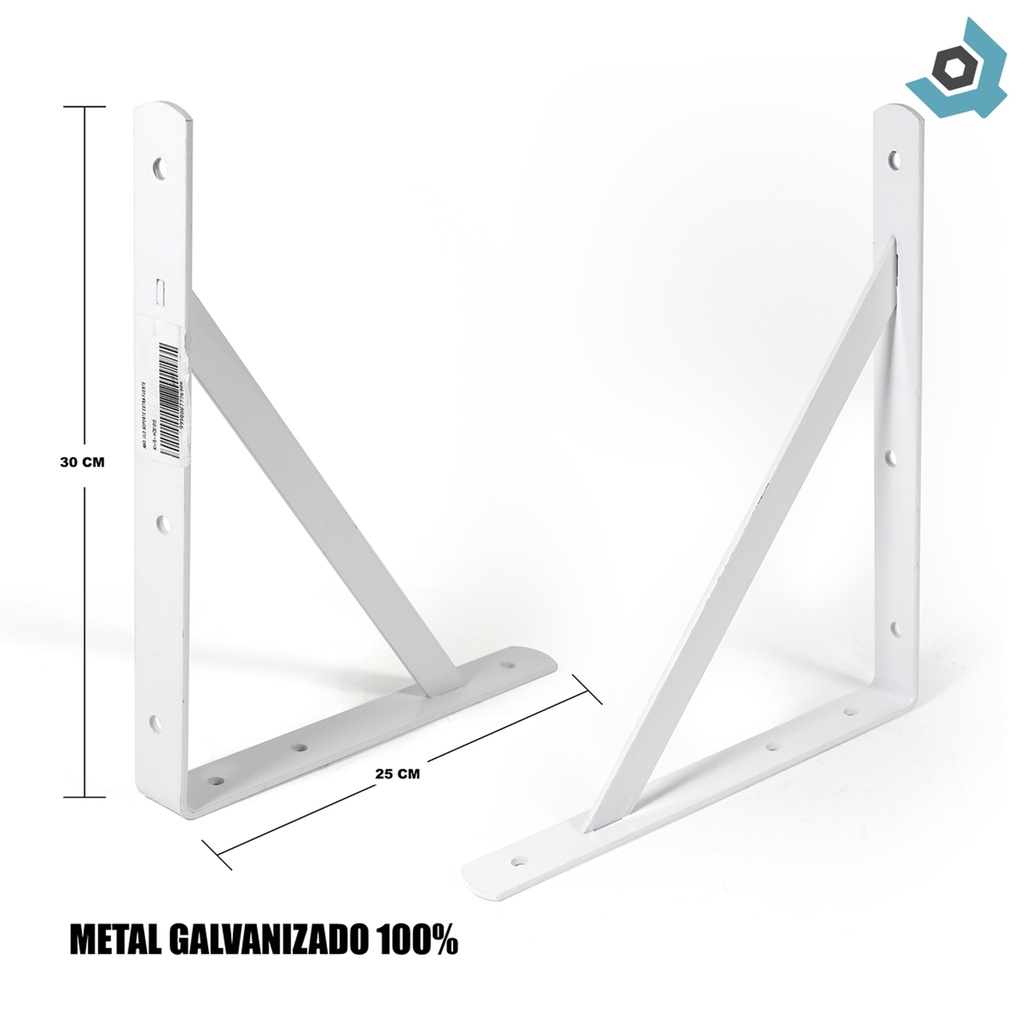 ANGULO SOPORTE EXTRA GRUESO 30X25 CM
