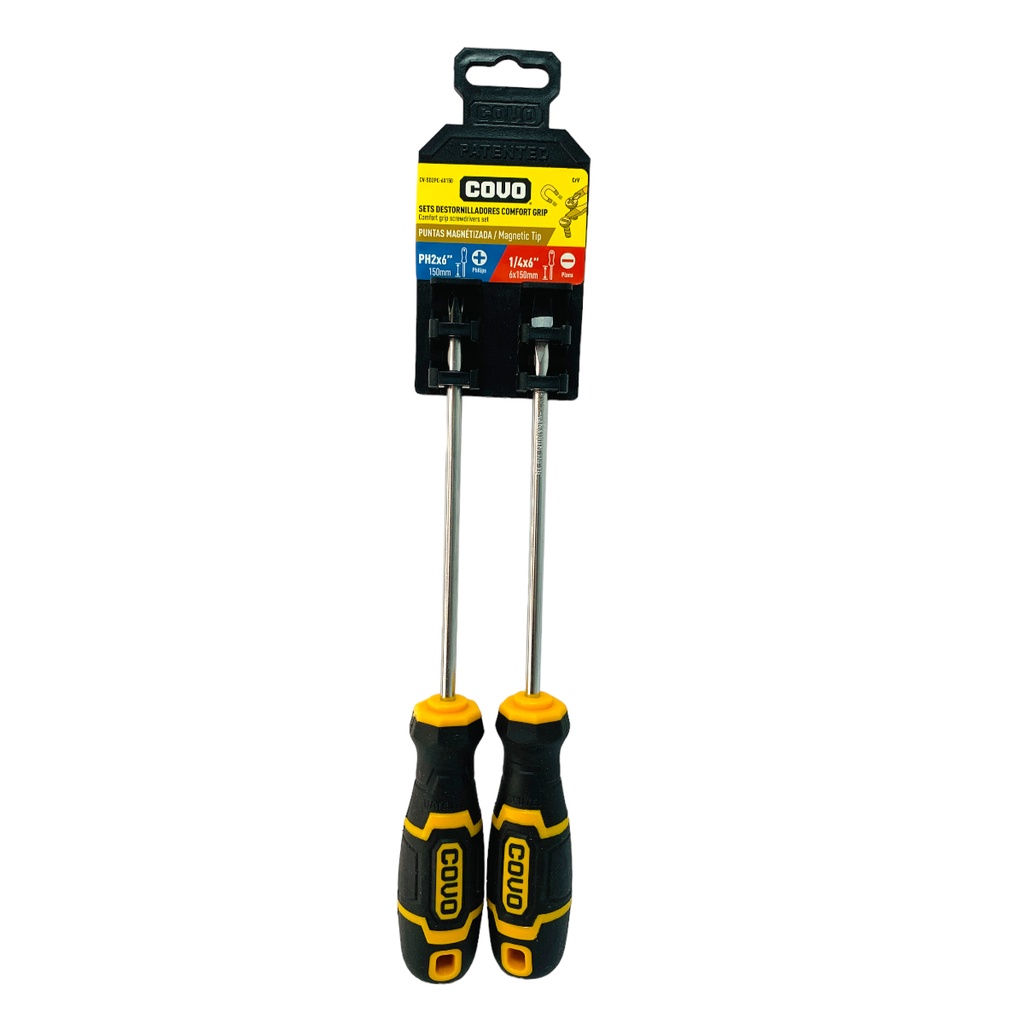 SETS DE DESTORNILLADORES CONFORT GRIP 150MM COVO
