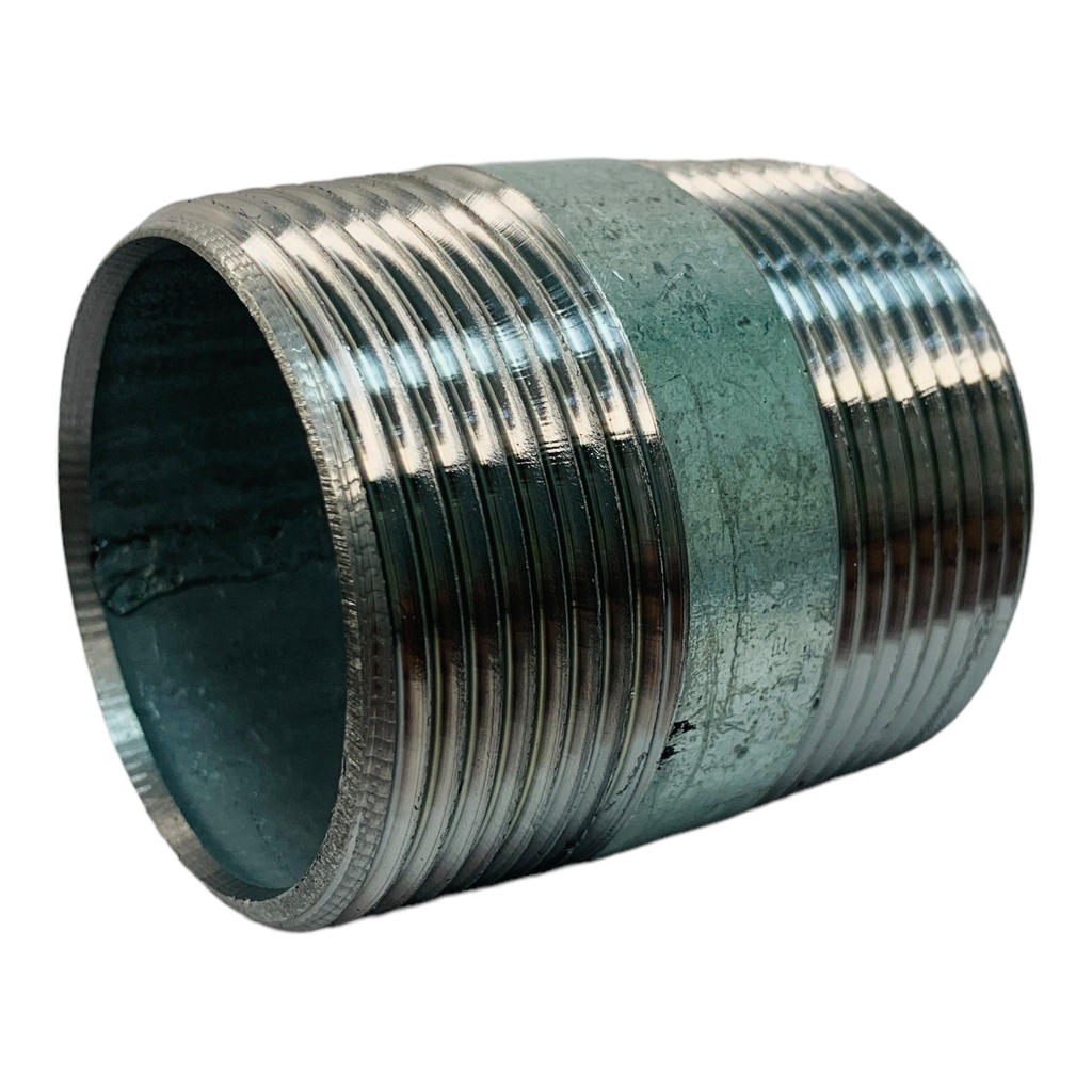 NIPLE 1 1/2" X 2" DE LARGO DE ACERO GALVANIZADO GRIVEN