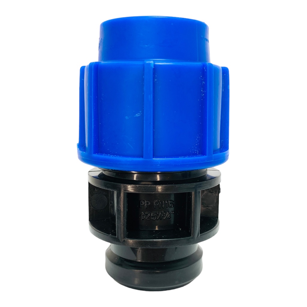 ADAPTADOR HEMBRA 25MM SALIDA 3/4" PARA RIEGO PEAD TUBRICA