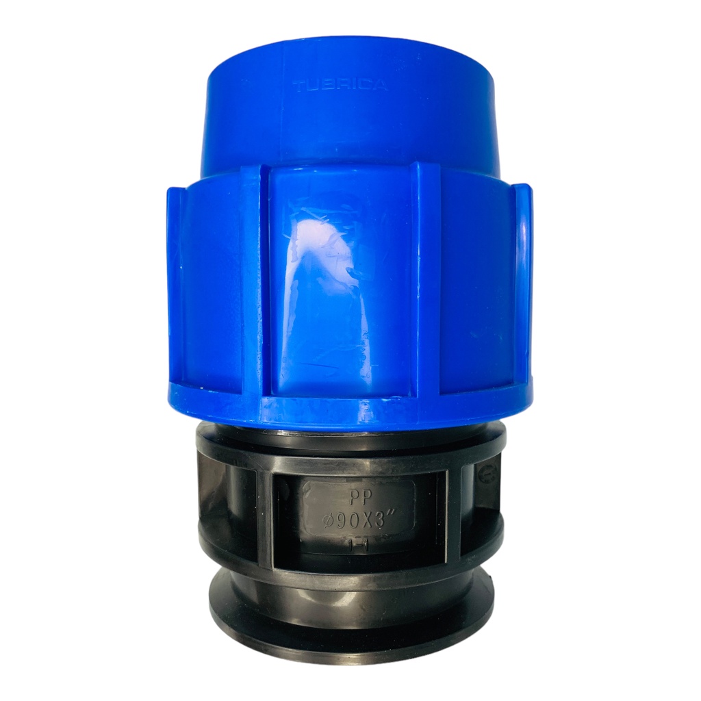 ADAPTADOR HEMBRA 90MM SALIDA 3" PARA RIEGO PEAD TUBRICA