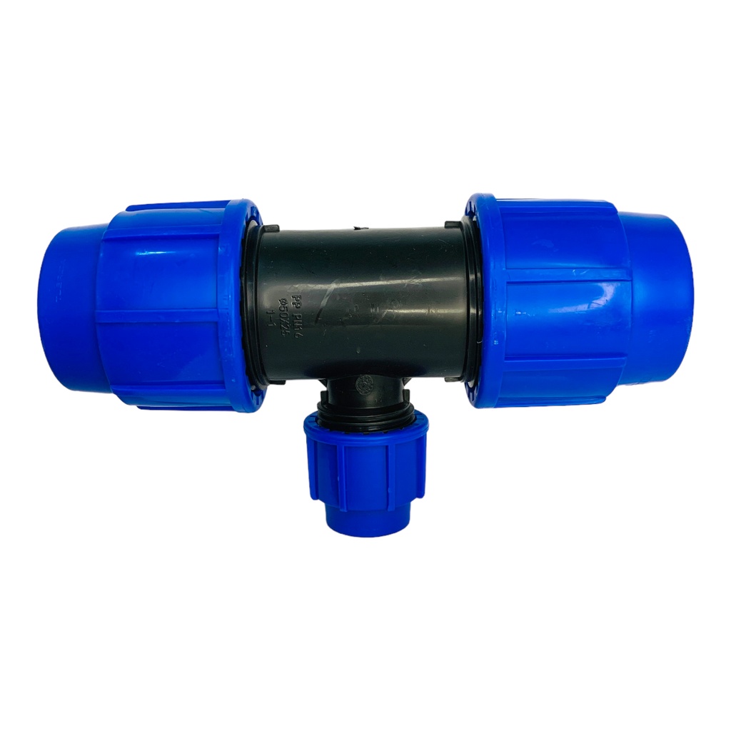 TEE REDU 50 X 25MM PARA RIEGO PEAD TUBRICA