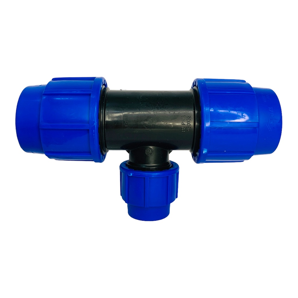 TEE REDU 50 X 32MM PARA RIEGO PEAD TUBRICA