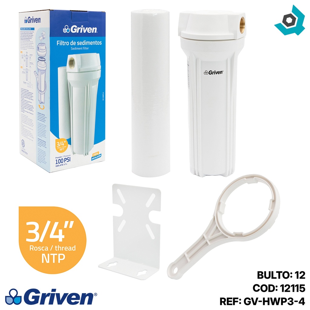 FILTRO DE SEDIMENTOS 3/4" GRIVEN