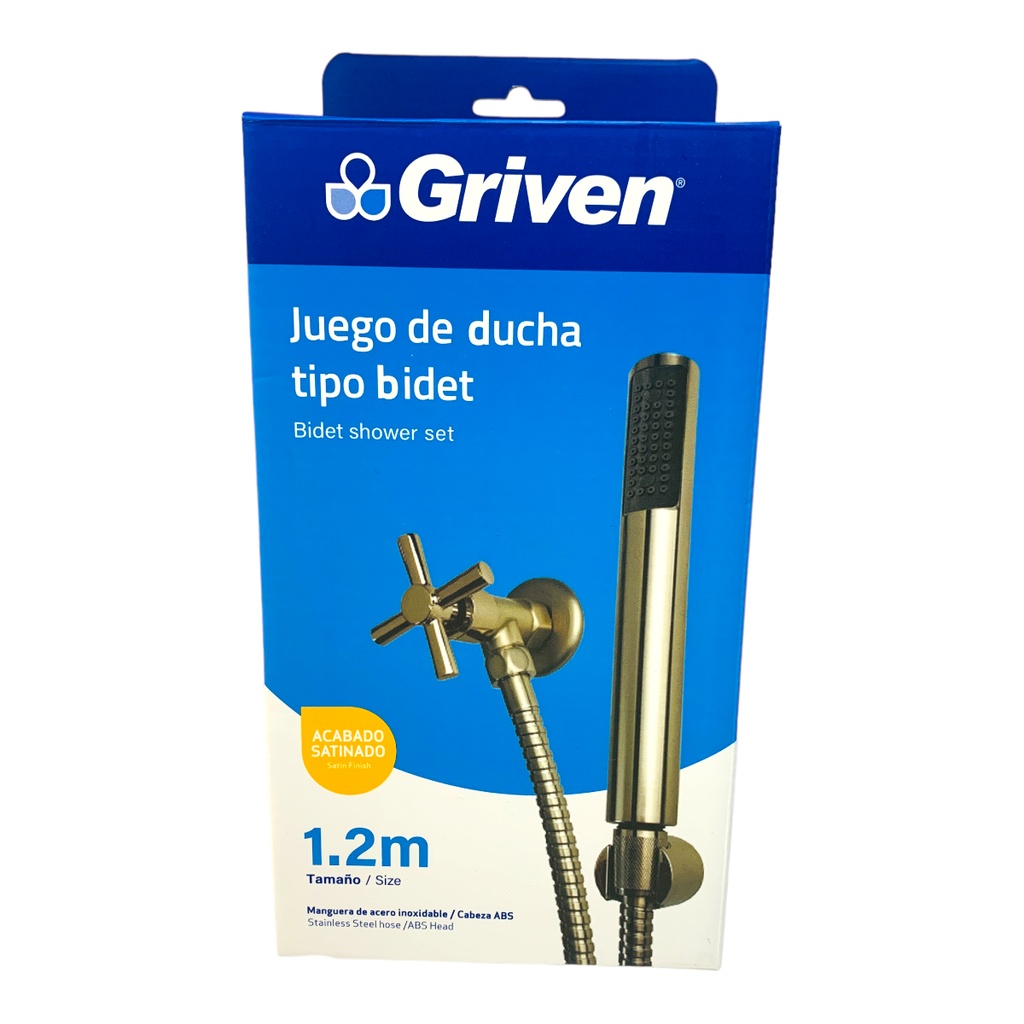 REGADERA PARA DUCHA TIPO BIDET CROMADO GRIVEN