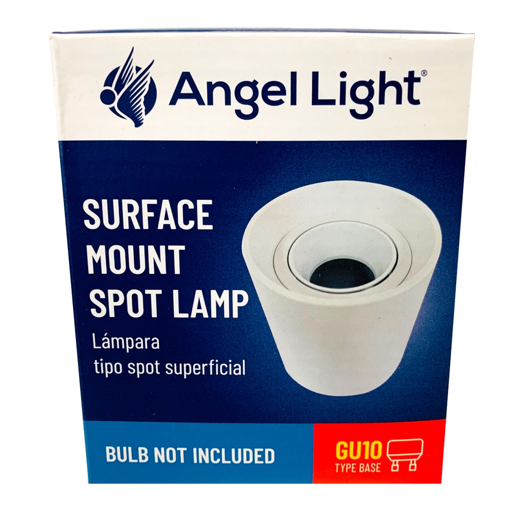LAMPARA SPOT REDONDA SUPERFICIAL GU10 10.5CM BLANCO ANGEL LIGHT