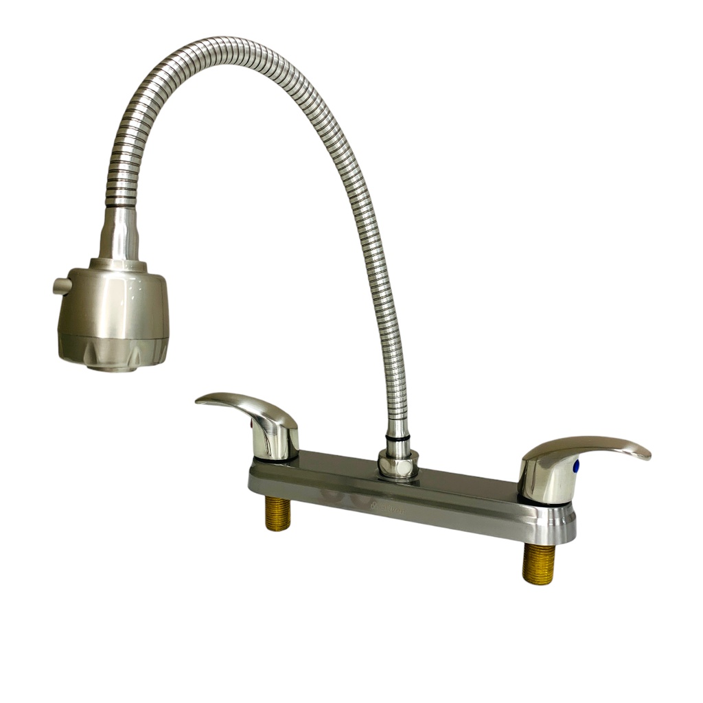 GRIFERIA PARA FREGADERO CUELLO FLEXIBLE SATINADO GRIVEN