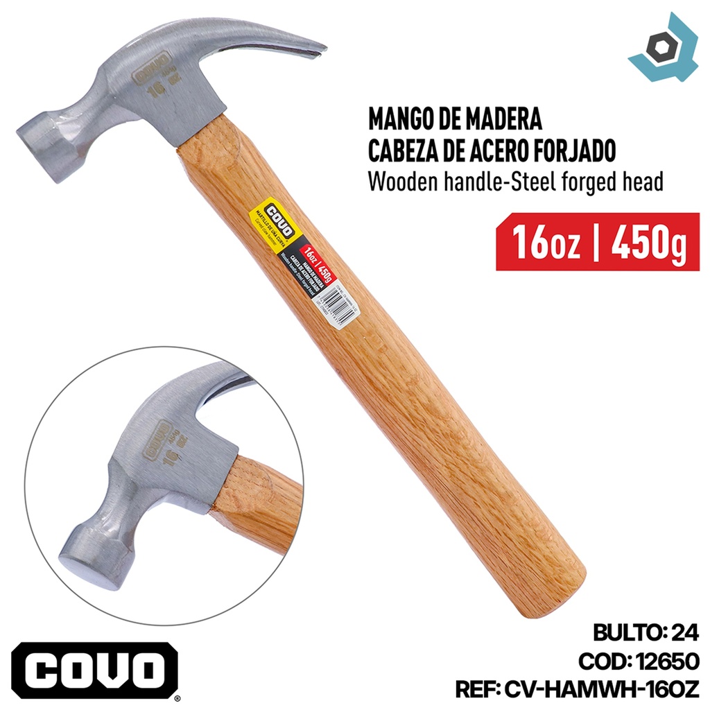 MARTILLO 16OZ COVO