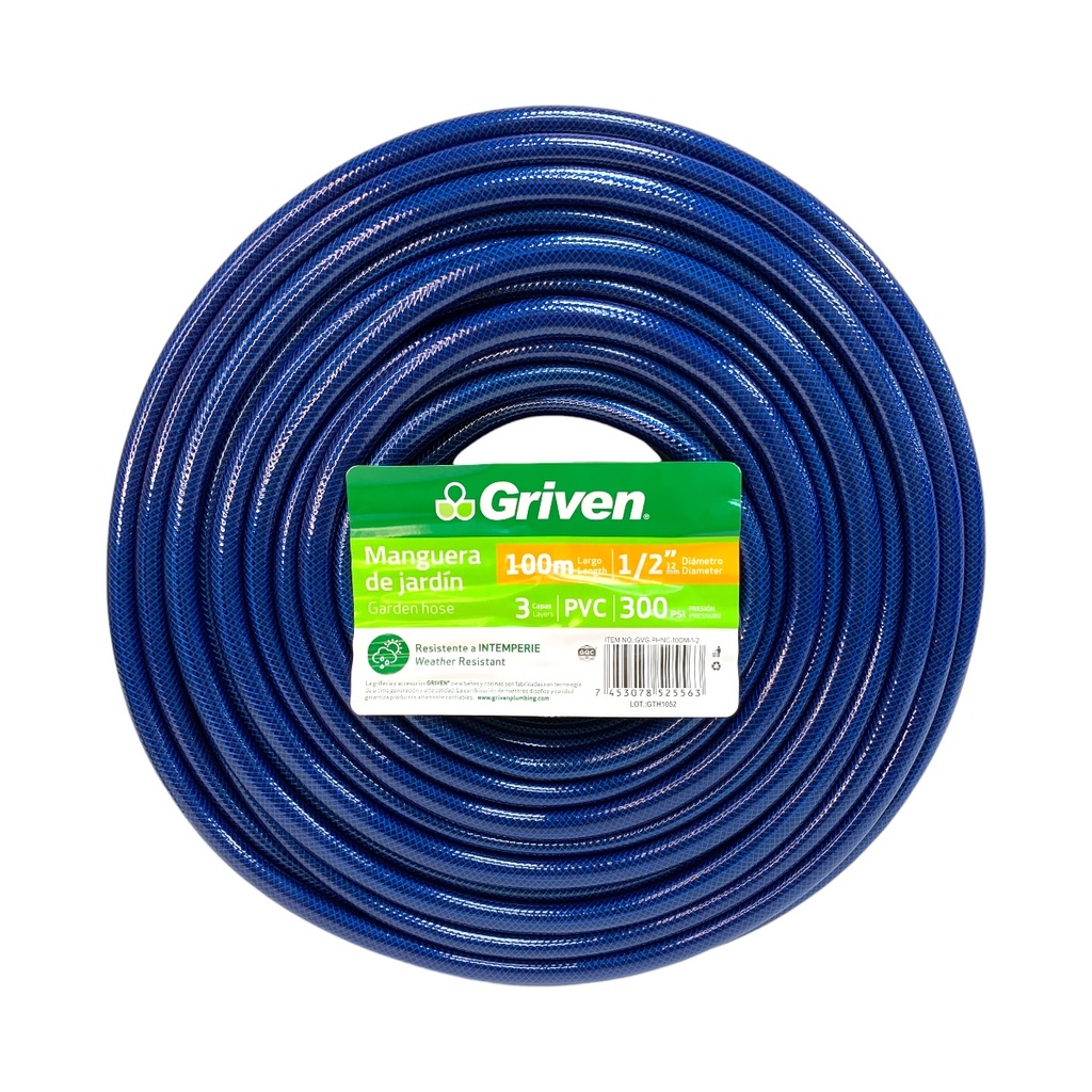 MANGUERA 1/2" 100 METROS GRIVEN