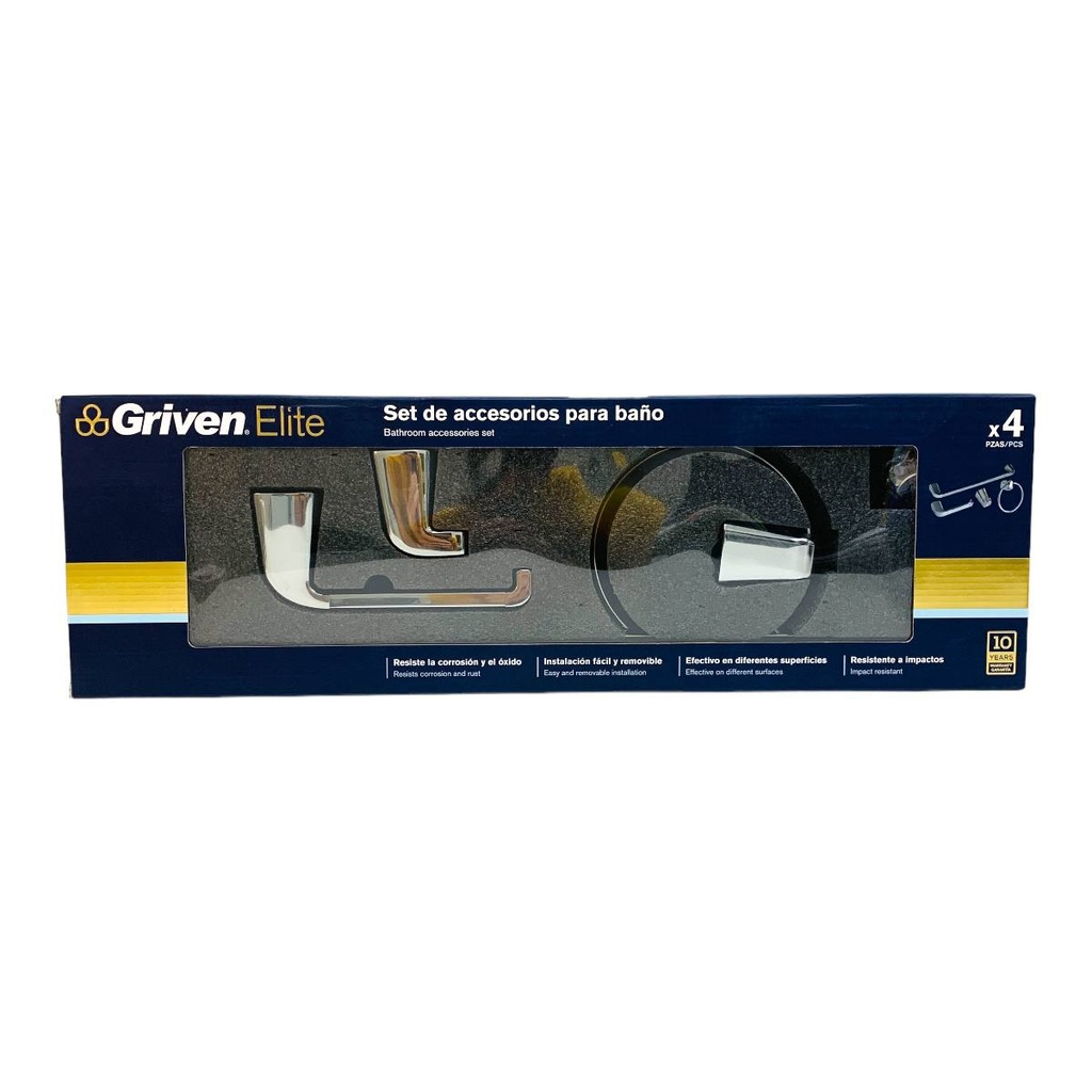 SET DE ACCESORIO PARA BANO GRIVEN ELITE