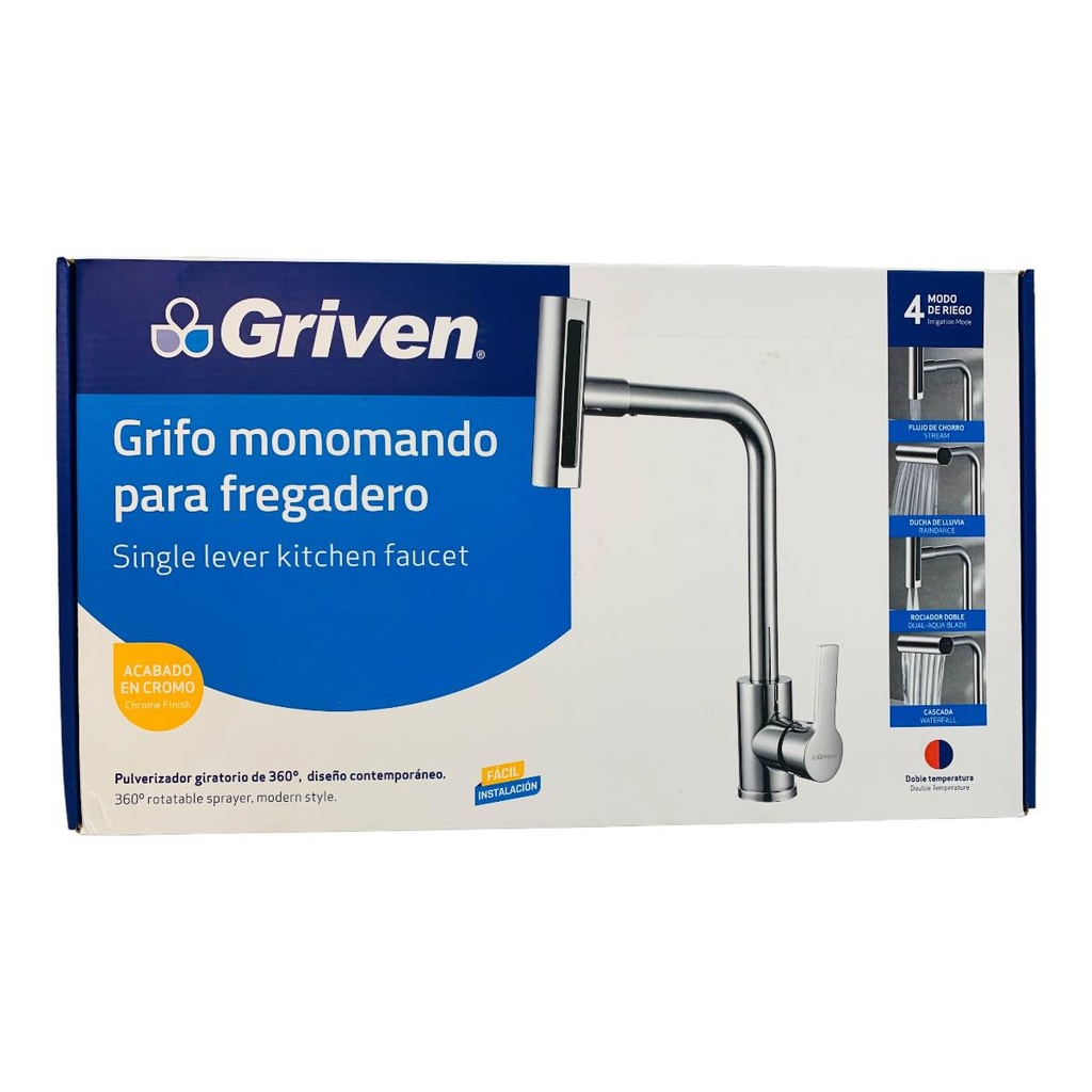 GRIFERIA MONOMANDO PARA FREGADERO GRIVEN