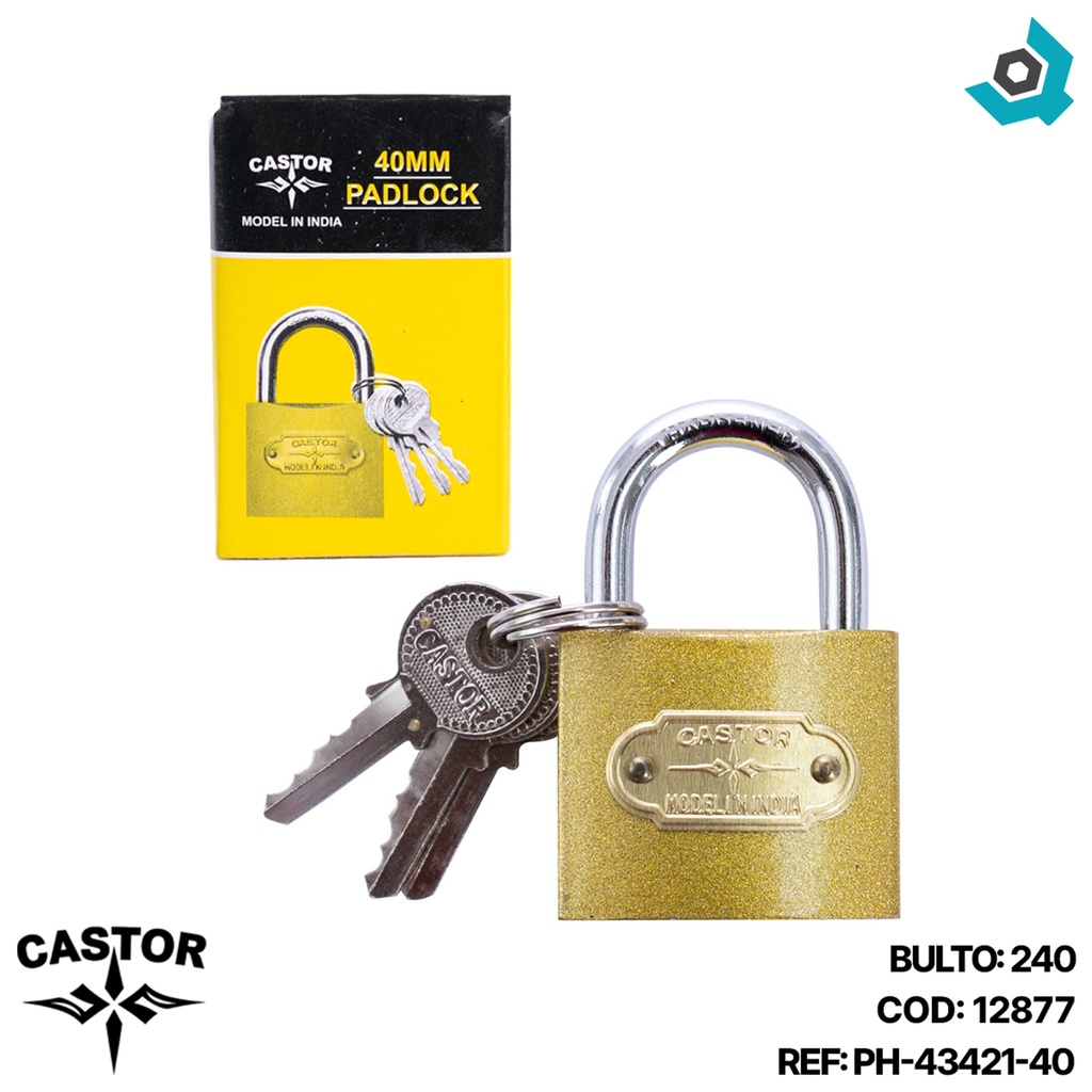 CANDADO 40MM CASTOR