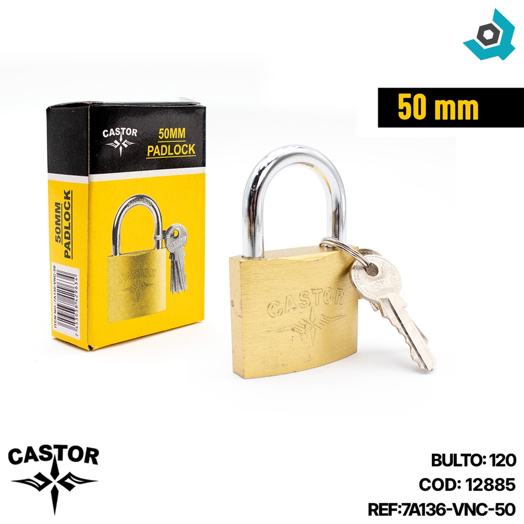 CANDADO 50MM CASTOR