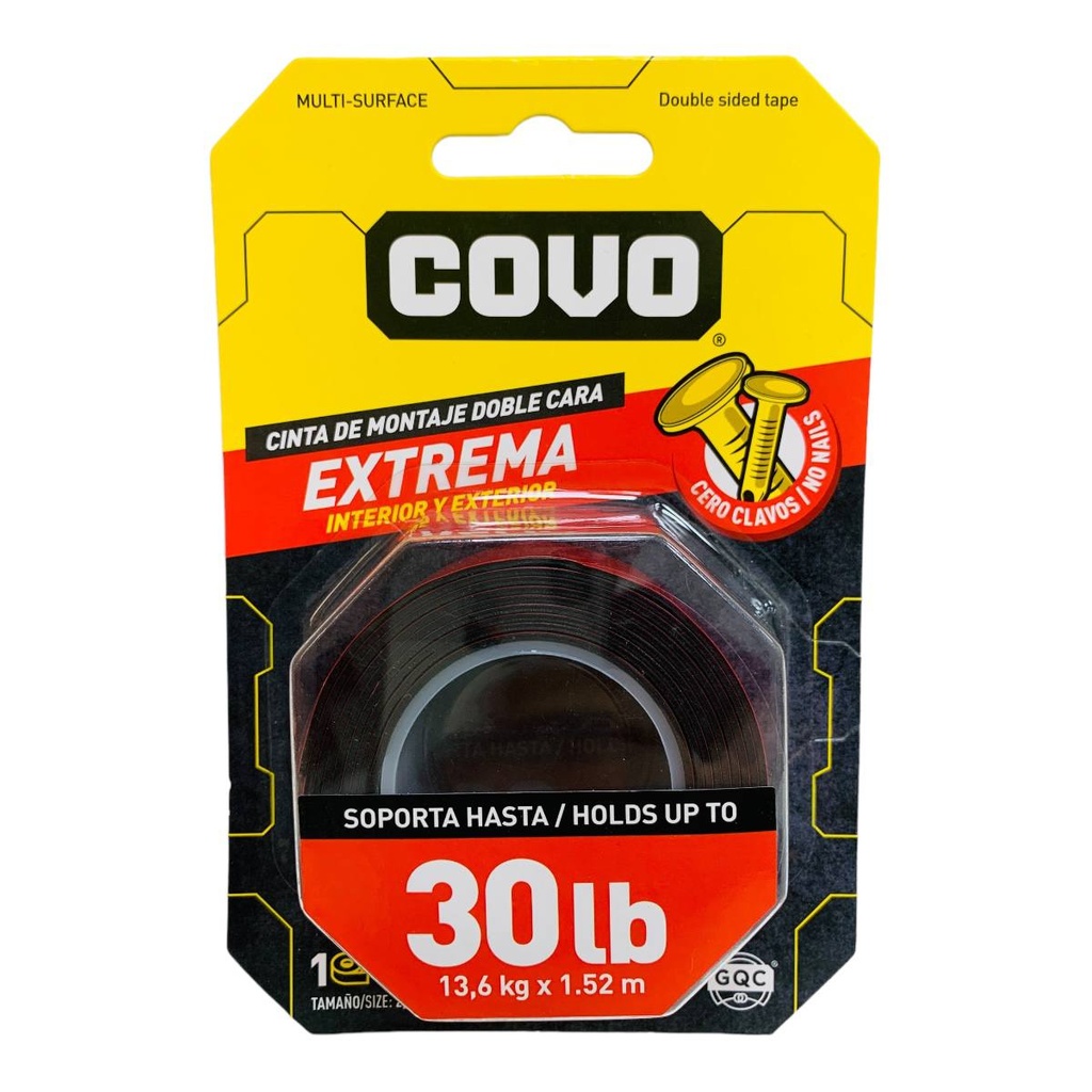 CINTA DOBLE FAZ 30LB COVO