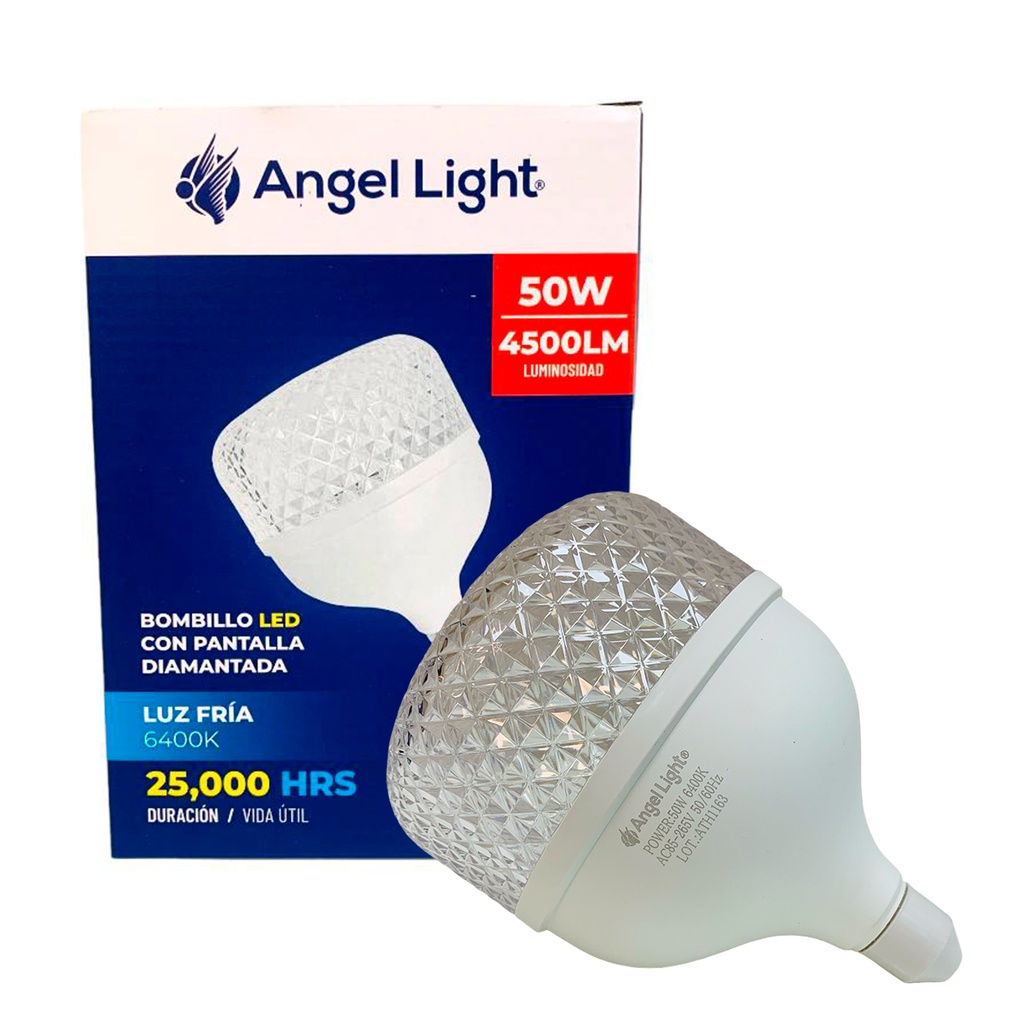 BOMBILLO LED DIAMANTADO 50W 6400K ANGEL LIGHT