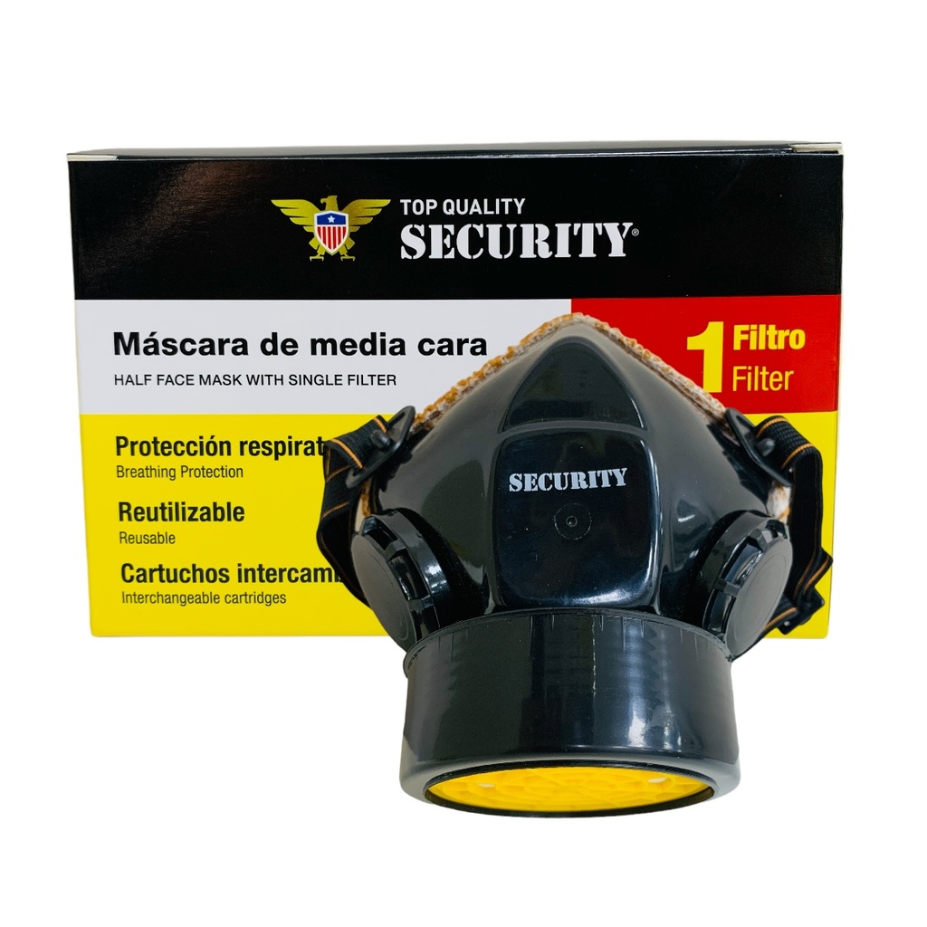 MASCARA RESPIRADOR DE MEDIA CARA SECURITY