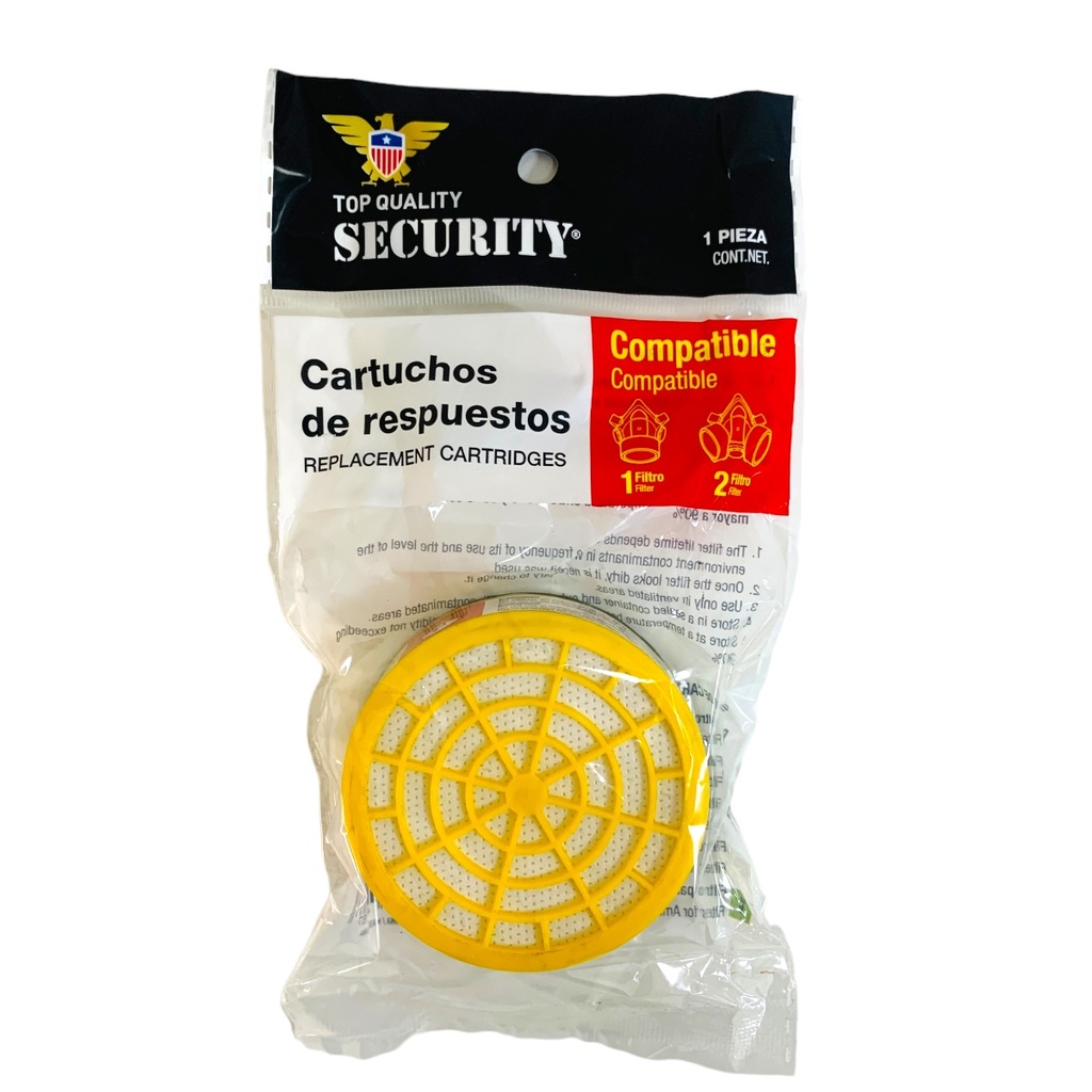 FILTRO DE REPUESTO PARA RESPIRADOR SECURITY
