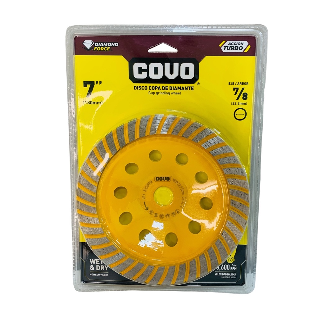 DISCO DIAMANTADO 7" COVO
