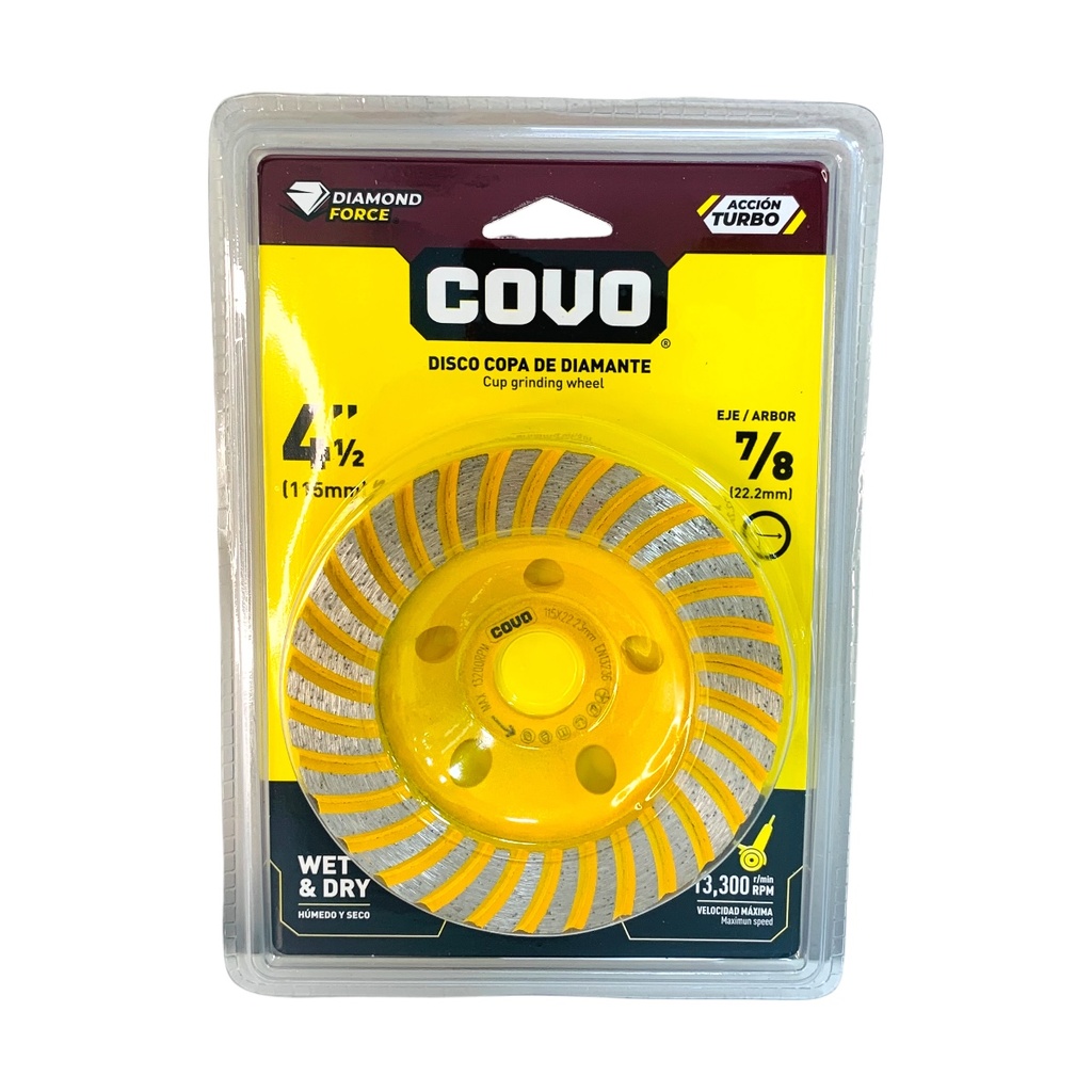 DISCO DIAMANTADO 4 1/2" COVO