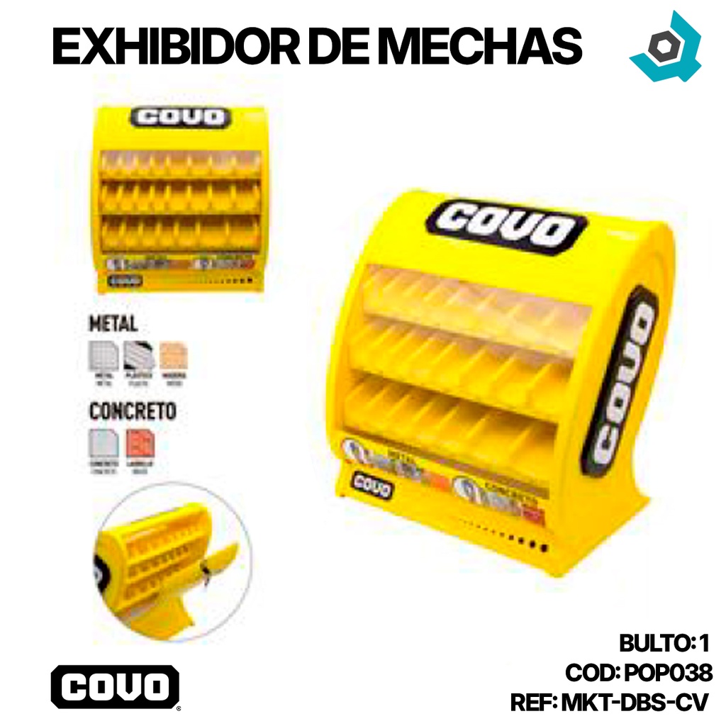 EXHIBIDOR DE MECHAS COVO