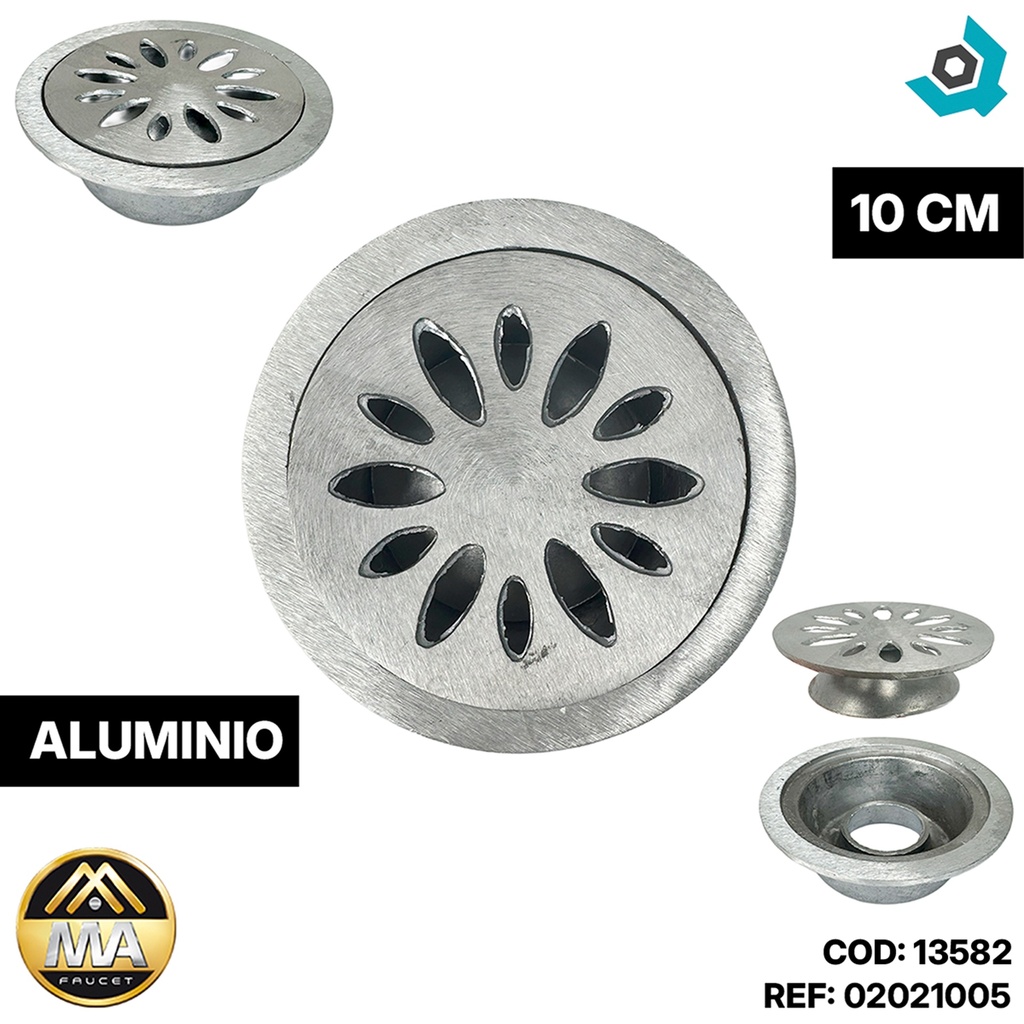 DESAGUE DE PISO 10 CM METALES ALEADOS