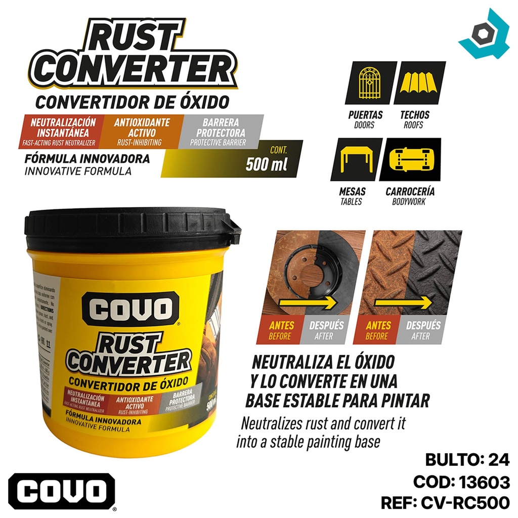 REMOVEDOR DE OXIDO 500ML COVO