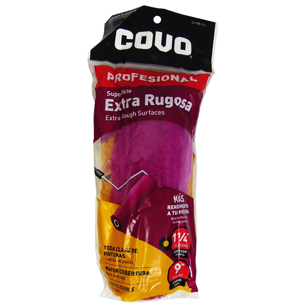 FUNDA  PARA RODILLO 9" EXTRA RUGOSA COVO