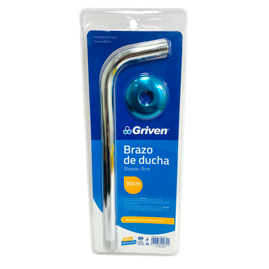 BRAZO PARA DUCHA 30CM GRIVEN