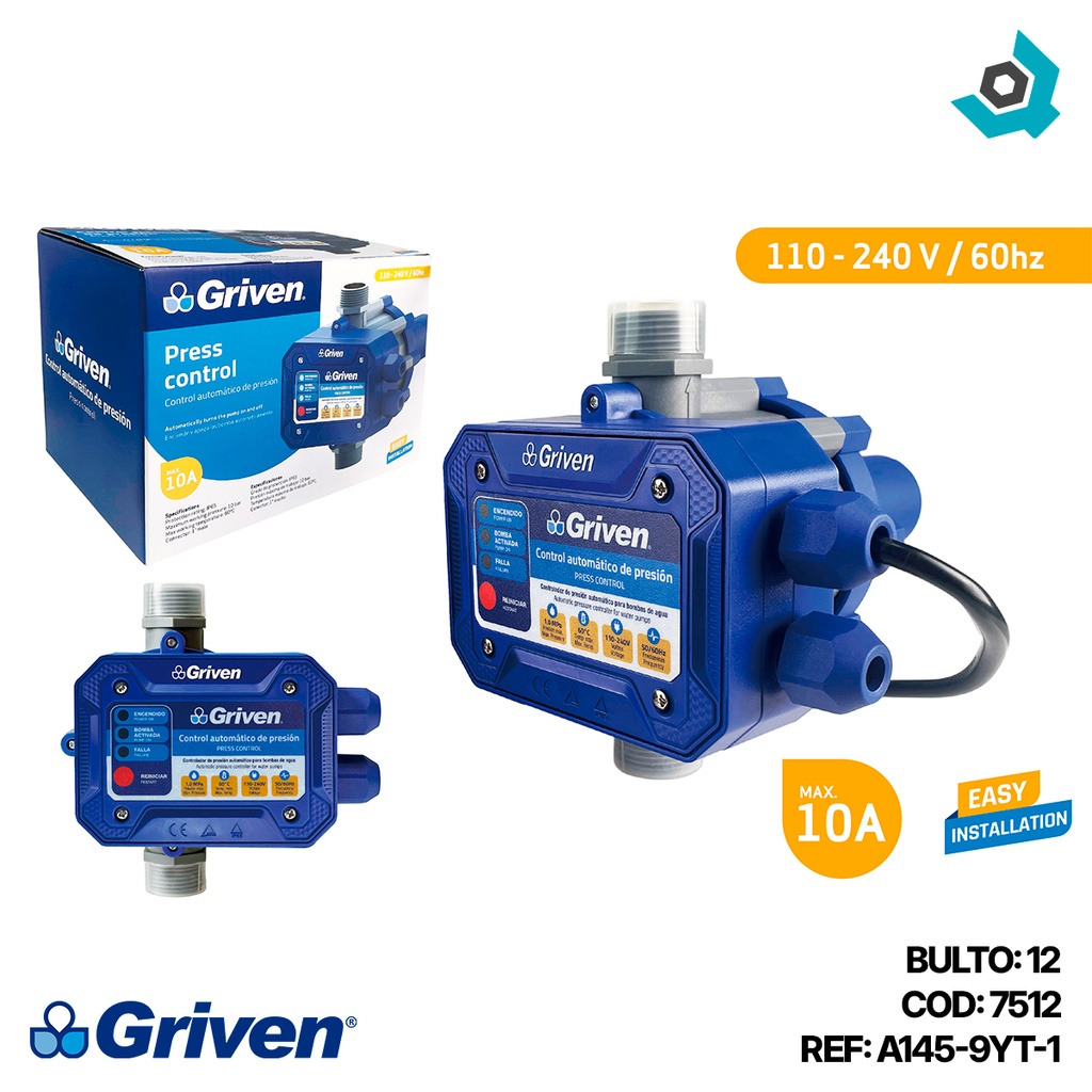 CONTROL AUTOMATICO PARA BOMBAS DE AGUA GRIVEN
