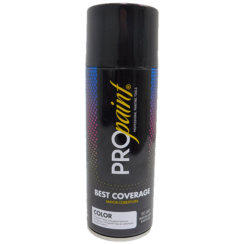 PINTURA EN SPRAY NEGRO BRILLANTE PRO PAINT