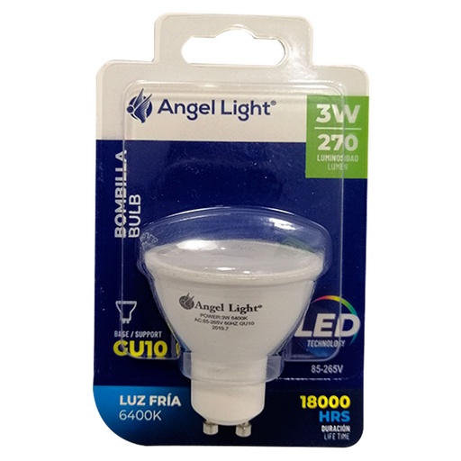 [7859] BOMBILLO LED DICROICO 3W GU10 ANGEL LIGHT