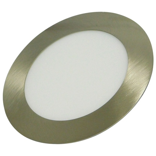 [7907] LAMPARA LED PARA EMPOTRAR REDONDA 6W NIQUELADA LUZ BLANCA ANGEL LIGHT