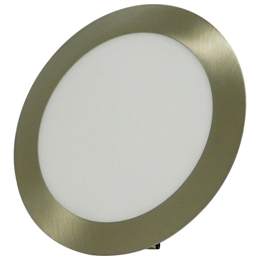 [7908] LAMPARA LED PARA EMPOTRAR REDONDA 12W NIQUELADA LUZ BLANCA ANGEL LIGHT