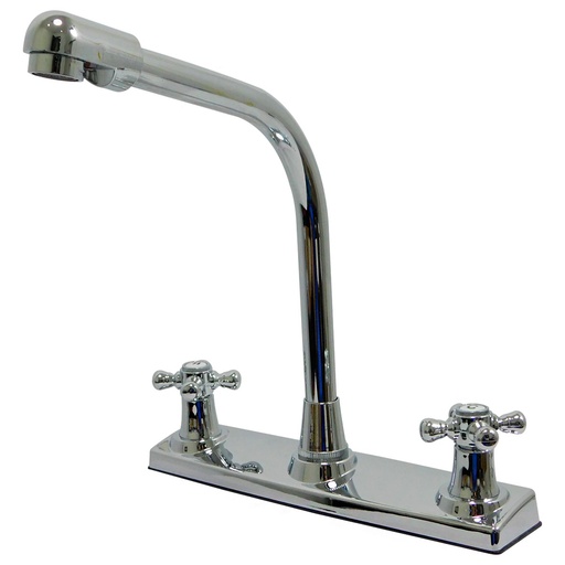 [7911] GRIFERIA PARA FREGADERO 7.9" MANIJAS DE CRUZ GRIVEN