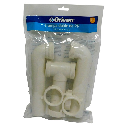 [7927] SIFON PARA FREGADERO 1 1/2" DOBLE GRIVEN