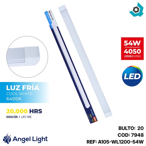 [7948] LAMPARA LED SUPERFICIAL 54W 1.2M ANGEL LIGHT