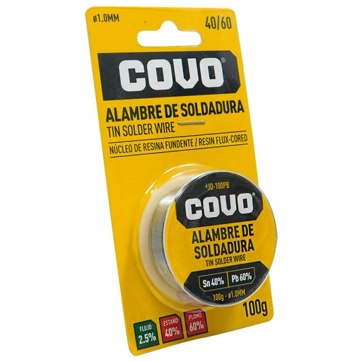 [7949] ALAMBRE PARA SOLDADURA DE ESTANO 1.0MM COVO
